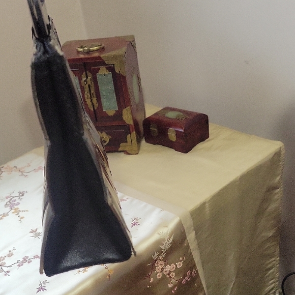 Vintage Tortoise Shell Hand Bag - Picture 3 of 5